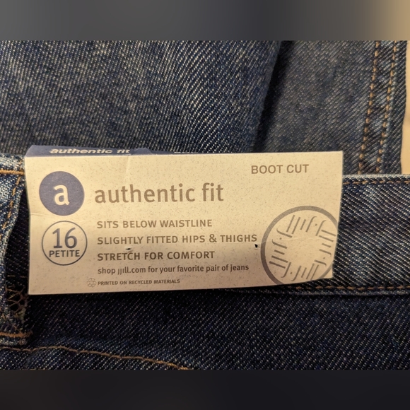 New with tags! J.Jill bootcut jeans, size 16P - Picture 10 of 14